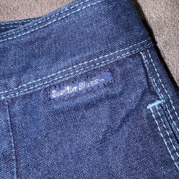 Seattle Blues Vintage Size 14 Ultra High Rise Wide Leg Straight Jeans - Picture 8 of 13